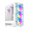 Cod. 355 Case GAMEMAX Starlight 2 AW / ATX / USB-C, USB3.0, USB2.0 / lat. vidrio templado y Fron. Diseño de panel acrílico transparente / Bloqueo interruptor de niños / admite refri. líquida 360° &amp; VGA 330mm / Incluye 6*Fans ARGB 120mm - 1