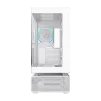 Cod. 319 Case GAMEMAX N80 WH / vidrio Curvo templado panor&aacute;mico / Dise&ntilde;o modular desmontable: / 1*USB3.0 + 1*Tipo-C Gen2 /&nbsp;audio HD / Montaje vertical de tarjeta GPU / Refrigeraci&oacute;n integral: cobertura de 270: 6*ventiladores 12mm. ARGB + HUB Fan PWM ARGB - 6