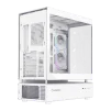 Cod. 319 Case GAMEMAX N80 WH / vidrio Curvo templado panor&aacute;mico / Dise&ntilde;o modular desmontable: / 1*USB3.0 + 1*Tipo-C Gen2 /&nbsp;audio HD / Montaje vertical de tarjeta GPU / Refrigeraci&oacute;n integral: cobertura de 270: 6*ventiladores 12mm. ARGB + HUB Fan PWM ARGB - 8