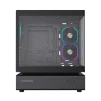 Cod. 318 Case GAMEMAX N80 BK / vidrio Curvo templado panorámico / Diseño modular desmontable: / 1*USB3.0 + 1*Tipo-C Gen2 / audio HD / Montaje vertical de tarjeta GPU / Refrigeración integral: cobertura de 270: 6*ventiladores 12mm. ARGB + HUB Fan PWM ARGB - 7