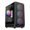 Cod. 351 Case GAMEMAX FORGE COC / M-ATX / USB-C, USB3.0, USB2.0 / lat. vidrio templado y fron. diseño parrila ABS / Bloqueo interruptor de niños / audio HD / COC 1*Turbo Fan P/MB / Incluye 4*Fans ARGB 120mm - 1