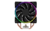 Cod. B:144 Air Cooler CPU GAMEMAX GAMMA 500 Rainbow /efecto LED RGB arcoiris / Conector para controladora V 3 Pines / 5 piezas de cobre hdt – carcasa y ventilador de aluminio/ compatible: Intel LGA1700/1200/115X/775 y AMD AM5/AM4 - 1