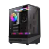 Cod. 349 Case GAMEMAX Vista COC AB / ATX / USB-C, USB3.0, USB2.0 / panorámica de 262° vidrio templado / Arquitectura de refrigeración y overclocking COC 1*Turbo Fan P/MB / Incluye 5*Fans 120mm ARGB - 1