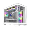 Cod. 347 Case GAMEMAX HYPE-M WH / M-ATX&nbsp;/ 1*USB3.0, 2*USB2.0 / vidrio templado curvo panor&aacute;mico /&nbsp;admite tarjetas NVIDIA Serie 4000 &amp; refri. l&iacute;quida 360&deg; / Incluye 3*Fans 120mm&nbsp;ARGB + Controlador PWM ARGB HUB - 1
