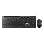 Cod. M:231 Kit Marvo Wireless KC411W, Teclado + Mouse óptico 1600DPI, 6 botones / 2.4GHz / Silencioso / Ergonómico / Soporte P/Móvil o tablet / Español