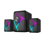 Cod. X:143 Parlantes Multimedia 2.1 XTRIKE ME SK-610 Stereo / Iluminación de fondo RGB / Subwoofer 5W y 2*parlantes 3W / Interfaz USB (Power), Jack 3.5MM (Audio)
