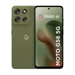 Cod. 311 Motorola G56 5G / Dimensity 7060 / Ram 8GB (+8GB Aut. Boost AI), 256GB Alm. / 6.72" FHD+ 120Hz Corning® Gorilla Glass 7i / Cam. Sensor Sony - LYTIA 600 50MP, Selfie 32MP / Android™ 15 / Dolby Atmos® / TurboPower™ 30W, 5200mAh / eSIM + pSIM / IP69