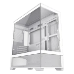 Cod. 256 Case GAMEMAX VISTA MW / M-ATX / 1*USB3.0, 2*USB2.0 / vista panorámica 270° con vidrios templados / marco metálico de acero / admite tarjetas NVIDIA Serie 4000 & refri. líquida 360° / audio combinado / Soporta hasta 9*Fans