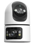 Cod. N:418 Cámara Smart ENV Eye Pro 255° / 8MP (4MP+4MPM) / Vision Nocturna / Detección de movimiento / Audio bidireccional / Soporta microSD (hasta 128GB) / Compatible con Asist. Google y Alexa.