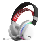 Cod. K:100 Headphone Monka Echo HG9069W Wireless 2.4G & Bluetooth 5, Cableado AUX3.5mm / Iluminación RGB (estatica) / Micrófono omnidireccional extraíble /  Batería: 1000mAh / Compatible: PC, Android, Mac OS,IOS,PS4,PS5,XBOX ONE