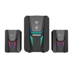 Cod. X:148 Parlantes Multimedia 2.1 XTRIKE ME SK-612 / Iluminación Raibow RGB / Subwoofer 5W y 2*parlantes 3W / Interfaz USB (Power), Jack 3.5MM (Audio)