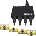 Cod. 788 HDMI Splitter de 4 Puertos / 720p, 1080i y 1080p/Compatible con DTS, Dobby / Alimentación DC 5V.