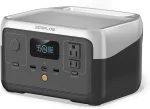 Cod. 199 Estación de energía portátil EF ECOFLOW RIVER 2 , batería LiFePO4 de 256 Wh / Hasta 600W / 2*tomas AC,2*USB-A, 1 USB-C de salida / 1 hora de carga rápida 100% / Peso 7.7 lbs