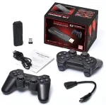 Cod. 077 Consola de video juegos GAMESTICK X2 / Interfaz HDMI / Incluye + de 40.000 Juegos clásicos (128GB) / 2*Controles inalámbricos 2.4GHz