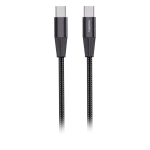 Cod. 270 Cable de Datos Pavareal Q10CTC USB-C a USB-C / 100W, PD27 W / 1.2 m / Cordon trenzado Negro