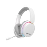 Cod. K:107 Headphone Monka Echo RS HG9070W Wireless Tri-modo: 2,4 GHz(USB-A, Tipo-C)/Bluetooth 5.2/Tipo-C&jack con cable / Iluminación RGB (estatica) / Mic. omnidireccional extraíble /  Bat. 1000mAh / Compatible: PC, Android, Mac OS,IOS,PS4,PS5,XBOX ONE