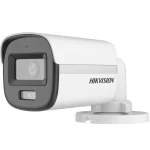 Cod. CA:332  Camara HIKVISION tipo mini Bullet DS-2CE10DF0T-LFS con micrófono incorporado P/exterior Metal / Res. 2MP ColorVu / Visión Nocturna a Color / Resistente al agua y al polvo (IP67) / Luz blanca hasta 20Mts.