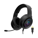 Cod. H:116 Headphone HP DHE-8008U Gamer 7.1 Estéreo / Led RGB dinámico / Mic. flexible / control total en cable / Interfaz USB / Cable trenzado 1.85 m