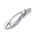 Cod. 214 Cable Candado P/Laptop F&K / Bloqueo de 4 dígitos / cable de acero / 1.09 M