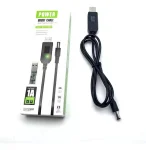 Cod. 190 Cable convertidor USB-A (5V/1A) a DC (12V/1A) / universal P/router