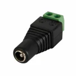 Cod. 185 Conector hembra de 12V CC para cámara CCTV