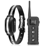 Cod. 1183 Collar de Entrenamiento P/Perros PD 518-1 Black / Recargable, Impermeable IPX7 / 3*Modos (Sonido, Vibración, Choque) / Con Control Remoto y Pantalla LCD