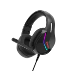 Cod. M:102 Headphone MARVO Tactic 40 BLack (H8618) / Mic. omnidireccional / RGB estática / control en cable (vol. y mic.) /  Cable USB trenzado 2.0 m