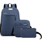 Cod. 114 Kit 3en1 Backpack LS206 (Mochila + Lonchera + Cartuchera) / P/*Laptop 15.6" / Varios compartimentos / Nailon y Poliéster