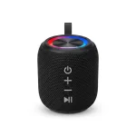 Cod. 250 Parlante Bluetooth 5.0 HS-099C / Sonido 360° / 5W / LED-RGB / Radio FM / Lector USB y MicroSD / Bat. Recargable 1200mAh - Negro