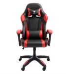 Cod. 1171 Silla Gamer ENV Olympus Black/Red / Almohada cabeza y zona lumbar / Rotación 360° / Respaldo reclinable 180º