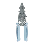 Cod. 1159 Alicate/Cortador de Cable TN-PL 8 en 1 / Pelador engarza / Tira ajusta tornillos / Mango de goma / Aleación de Acero