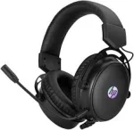 Cod. H:115 Headphone Stereo HP DHE-8005 / iluminación LED / Mic. flexible / control vol. / Interfaz: 1*jack 3.5mm+USB(LuzLED) / Cable 2.1 m