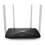 Cod. 162 Router Wireless MERCUSYS AC12 v3 / Dual Band AC1200, 1.2 Gbps / (5 dBi) 4*Antenas / MU-MIMO 2x2 / Multi-Modo (Access Point, Repetidor) / Conex. hasta 32 dispositivos