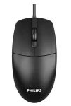 Cod . 272  Mouse PHILIPS 2000 series SPK7247B/85 / 3 botones / Óptico / 1200DPI / USB, Cable 1.8 m / Black