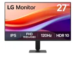 Cod. 131 Monitor LG 27U411A-B 27", IPS, FHD, 120Hz /  HDR10 y sRGB 99% (típ.) / Black Stabilizer / Dynamic Action Sync / HDMI 2.0, VGA / Diseño sin bodes / Base delgada / compatible VESA