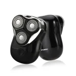 Cod. 1043 Afeitadora portátil Hyundai PHT-047 BK / 2W / 3D / Bat. 600 mAh / USB-C / Carga 1.5H / 8000 RPM / resistente al agua (IPX7)