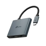 Cod. B:378 Hub TP-LINK UH3020C 3 en 1 / USB-C a 1*HDMI 4K@60Hz, 1*USB-C PD (Carga rápida 100W), 1*USB-A 3.0 5 Gbps. / Compatible: Windows®, Mac OS, Linux, iPadOS, iOS, Android, Chrome OS y NintendoOS. / Plug & play