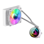 Cod. 165 Sistema de Enfriamiento Líquido GAMEMAX ICEBURG 120 White / FAN 1*120MM PWM / Sincronización ARGB AURA Sync / Conector 5V, 3 pines / 12V 4 pines / Compatible Intel 13va. Gen. LGA 1700 / AMD AM5 / ARGB
