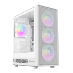 Cod. G:395 Case GAMEMAX Storm 2 MW / M-ATX / USB-C, USB3.0 / lat. vidrio templado, Diseño Frontal panel Mesh ABS / Bloqueo interruptor de niños / admite VGA 330mm / Incluye 4*Fans ARGB 120mm