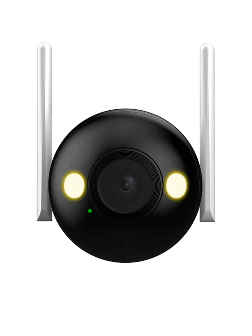 Cod. 370 Cámara IP Smart P/Exterior DAHUA DH-F4C-PV / 4MP (2560*1440) / Bullet / Detección IA Humana/vehículo / Audio bidireccional / Disuasión activa (Luz dual y sonido) / Wi-Fi / Soporta MicroSD (256GB) / Dwdr, 30m IR y calida / IP67