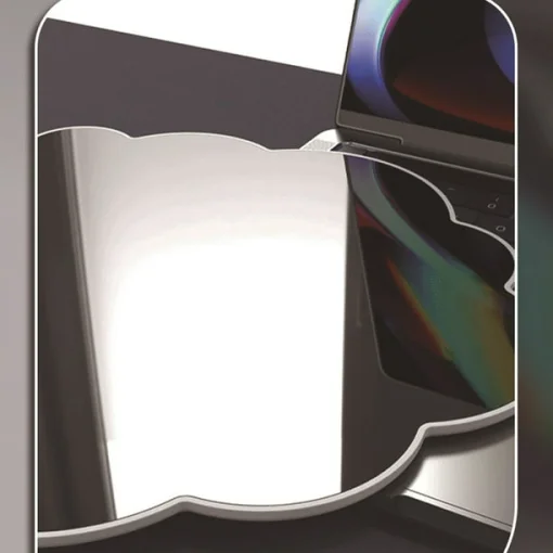 Cod. 043 Reposa muñecas P2 / forma de nube / Ergonómico / espuma viscoelástica / Base de goma antideslizante / Dim.: 110x430x10mm 