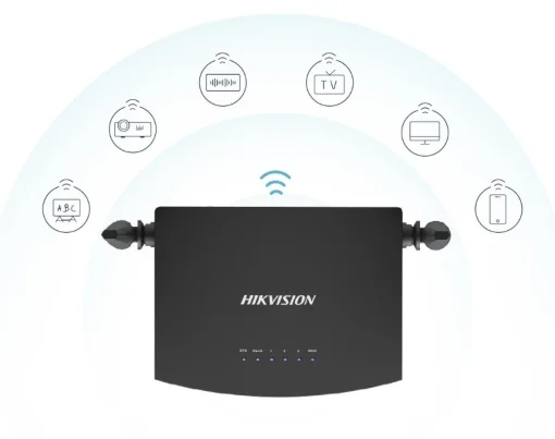 Cod. 149 Router Wi-Fi 4 HIKVISION WR3N / 2,4 GHz: 300Mbps / 4*Puertos 10/100Mbps / 2x Antenas 5dBi, MIMO / Multimodo (Access Point, Extersor de Rango, WISP)