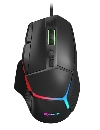 Cod. GX:250 Mouse XTRIKE-ME GM-415 / 8000 DPI / Ilum RGB (efectos dinámicos) / USB, Cable trenzado 1.6 m / 9 botones Programables
