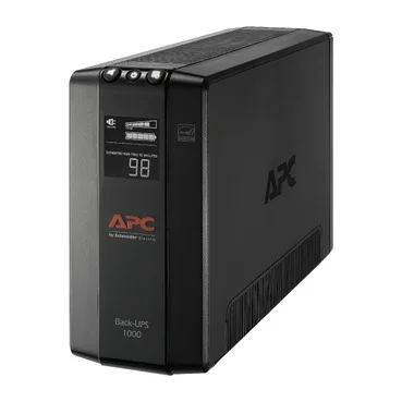 Cod.053 UPS APC Pro BX1000M-LM60 Interactiva / 1000VA / 600W,120V / 8 tomas NEMA 5-15R (4 respaldo batería + 4 AVR) + 1*RJ-45 + 1*Coaxial / LCD de estado / Batería: 12V 10.5Ah