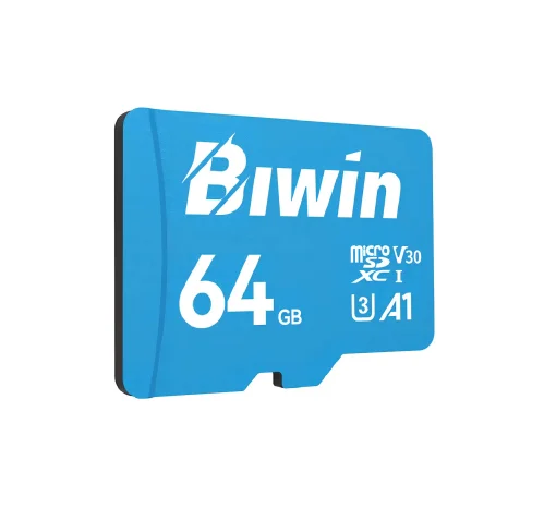 Cod. 317 Micro SD Biwin MS100 64GB&nbsp;/ Clase10, UHS-I, U3, V30, A1 / Up to 100MB/s / P/Drones, Videojuegos, C&aacute;maras Video grabaci&oacute;n 4K UHD