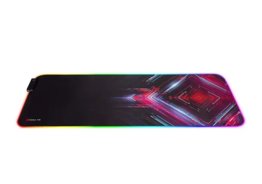 Cod. 039 Mouse Pad Xtrike Me MP-606 RGB / 13 modos de iluminación / Microfibra / Antideslizante / Iluminación de Contorno flexible RGB / Dim. XL (800*300*3mm) 