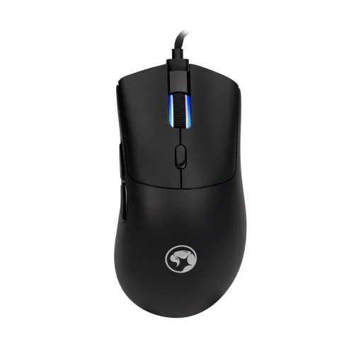 Cod. GM:237  Mouse MARVO Niro 40 BK (G950) / 12000DPI / Ergonómico / Sensor PMW3327 / USB / Cable trenzado desmontable 1.5 m / 6 Botones (programables) / Larga duración (20 millones de clic)
