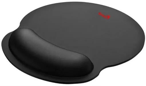 Cod. 037 Mouse Pad con Apoyadera de gel Genius G-WMP 100 / tela y caucho / Dimenciones: 230mm*250mm*25mm / negro