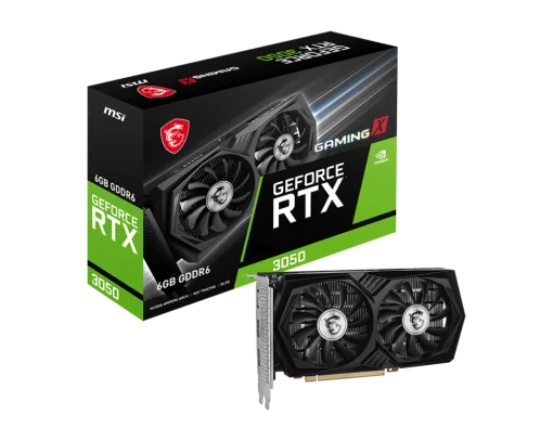 Cod. 210 Tarjeta de Video MSI NVIDIA GeForce RTX&trade; 3050 GAMING X 6G / 6GB GDDR6 / 1*DisplayPort, 2*HDMI 2.1 / PCI Express&reg; Gen 4 x16 (x8 mode)