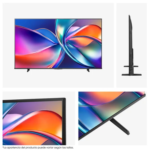 Cod. 128 Smart TV Hisense 65" 65Q6QV QLED 4K UHD 60Hz / OS VIDAA U9 / Colores Vibrantes y Alto Contraste / Dolby Vision IQ &amp; Dolby Atmos / Miracast / Wi-FI 5, BT5.3 / 3*HDMI, 2*USB / Control remoto por voz